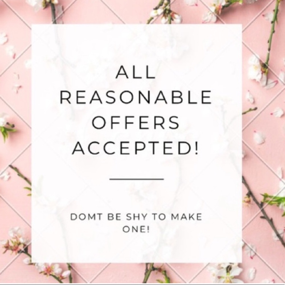 Accepting all reasonable offers!